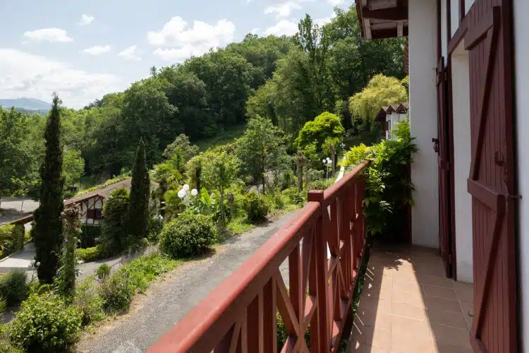 Vue panoramique depuis le balcon hotel Pays Basque