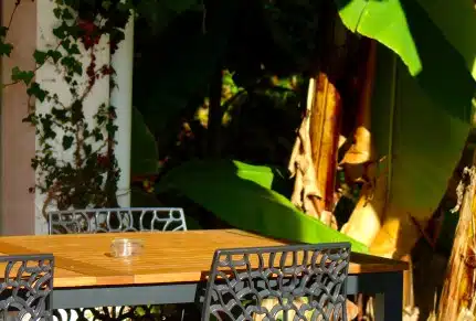 Terrasse privative hôtel pays basque